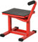 DURHAND 150KG Steel Motorcycle Lift Rubber Platform, Crank Lift Manual Repair Clean Hoist Table Assist Off-Road Dirt Bike Stand, 27.5/39.5H cm, Red
