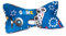 Leseknochen personalisiert mit Namen Play Game Controller Spieler grau blau