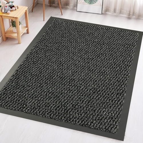 GULLAMBO Carpet Runners for Hallway hall Stairs Rubber Backed Washable Doormats inside,Runner Rugs Living room Large Long thin Floor Kitchen mats indoor – Non-Slip, Dirt Trapper Absorbent Front mats