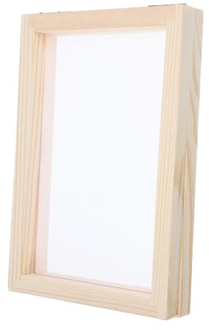 STOBOK Holzrahmen Für Papierherstellung DIY Papierherstellungsform Bastelrahmen Mit Sieb Für Bequeme Papierherstellung Handgeschöpfter Papierrahmen Zur Nutzung