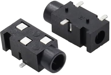 REIUAFWYGV 100PCS Earphone Socket 3.5MM Socket PJ-320 3Pin SMD Belt Column 3.5 Headset Female Seat PJ320B