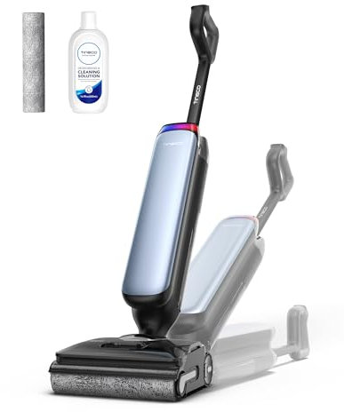 Tineco Floor One S9 Artist Aspirapolvere Lavapavimenti, Aspirazione di 22 kPa, 360° SmoothDrive, Anti-Tangle, Auto-Pulizia Flashdry a 85°C, 50 Minuti di Autonomia, 180° Lay-Flat