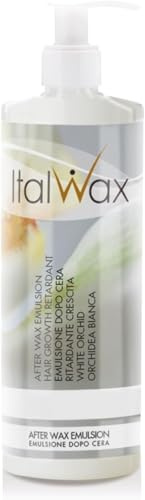 Italwax Loción Post - depilatoria - 500ml - Retardante del crecimiento - Aroma Orquídea - Hidrata y elimina los residuos de cera​