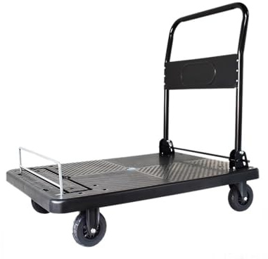 Handkarre, Klappbarer Geländer-Transportwagen mit ultraleiser Ladefläche for den Hausgebrauch, geeignet for Warentransport und Expresslieferungen,Transportwagen