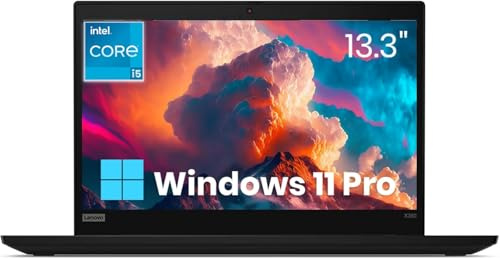 Lenovo Thinkpad X390 Ordinateur Portable, 13,3 Pouces FHD(1920x1080), Processeur Intel Core i5-8265u, 8 Go de RAM, 256 Go SSD, HDMI, Clavier QWERTY Japaness, Windows 11 Pro (Rénové)