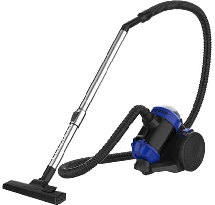 Aspiradora ciclónica, 1200 W, sin bolsa, con filtro HEPA y accesorios, capacidad de depósito de polvo de 1,5 L, cilindro de aspiradora, aspiradora sin bolsa, aspiradora silenciosa para suelos duros y