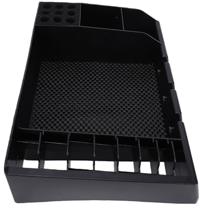 Xiuganpo Barber Station Organizer, Multifunctional Hard Plastic Hair Tool Tray with Non Slip Base, for Clippers Scissors Combs Brushes and Salon Accessories (Barber Tool Organizer)