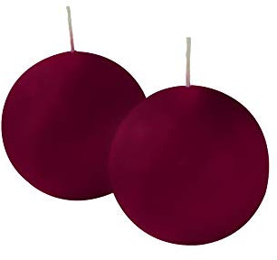 Risthò 56209_28 Kugelkerzen, Bordeaux, Durchmesser 8 cm, 4 Stück