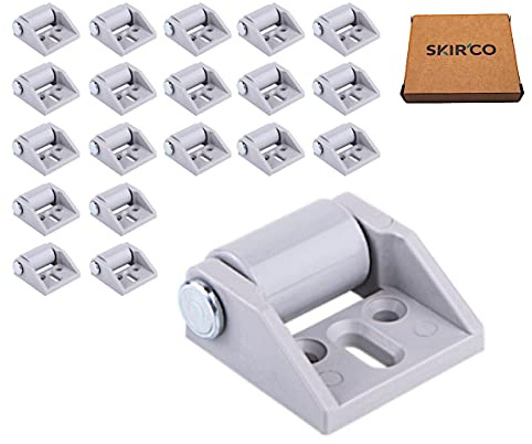 SKIR'CO Paquete de 20 ruedas pequeñas de 15 mm para muebles, ruedas de goma, no giratorias, ruedas fijas, dirección unidireccional (20)
