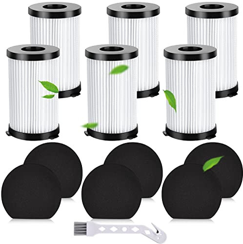 Rebirthcare 3 stück filter für ariete handyforce 2761 2759 akkustaubsauger ersatzfilter ersatzteile zubehör für moosoo d600 d601 & iwoly v600 staubsaugerfilter (2761-6pcs)