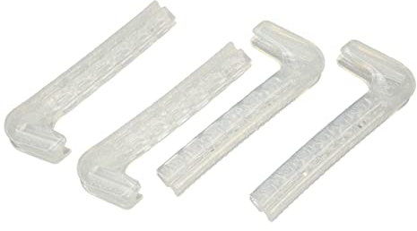 Fdit Schlittschuhschutz, Kufenschutz Verstellbar für Eiskunstlauf (Durchscheinend)