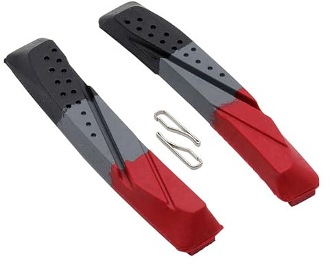 P4B | 1 Paar Ersatzbeläge für Cartridge Bremsschuhe Airflow 1 | Für V-Brake Bremssysteme | Selbstreinigend und optimal bei Nässe Dank Profil im Airflow-Design | Allwetterbremsschuh