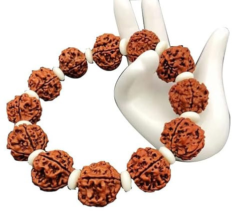 DubMag Perlenarmband, Gebetsperlen, Armband, buddhistische Vajra-Bodhi-Samen-Gebetsperlen, Buddha-Armband, Rosenkranz, Holz-Armreif, Schmuck