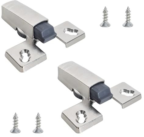 2 Stück Tür und Möbel Dämpfer Scharniertopf NUR für Topfbänder Eckanschlag Türdämpfer Soft Closing Automatik Scharnierdämpfer Aufschraub System Türanschlagdämpfer