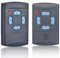 2 Pezzi Telecomando Cancello, Trasmettitore Telecomando Universale Cancello Compatibile con 868,3MHZ HORMANN HSM2 HSM4 HS1 HS2 HS4 HSE2 HSZ1 HSZ2 HSP4 HSP4-C HSD2-A HSD2-C, 4 canali, pulsante blu