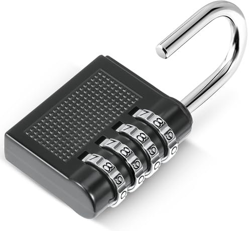 Oderra Cadenas, Cadenas Code - Serrure Combinée Imperméable Pour Valise, Casier, École, Portail. Alliage de Zinc Renforcé, Cadenas de Sécurité Extérieur