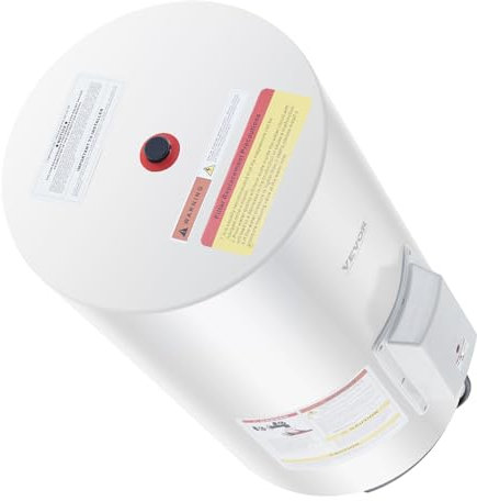 VEVOR Scaldabagno Elettrico da 70 L Scaldabagno Istantaneo per Acqua Calda da 1,6 kW con Display a LED, Controllo Tramite Manopola, Collegamento Laterale Impermeabile IPX4, per Doccia e Bagno