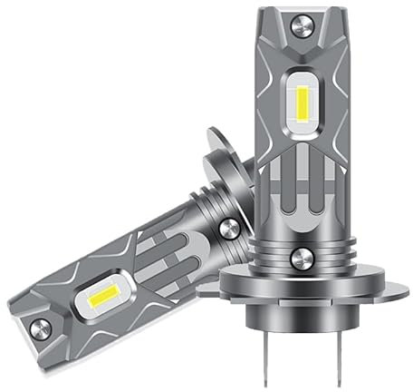 Mefluctuate Halogen Auto Lampen H7, 55W 300% Helligkeit als Halogenlampen11000LM 6000K Kaltes Weiß,1:1 Mini-Größe, 2 Stück