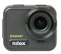 Nilox XPOCKET Action Cam Sportkamera, kompakt, 4K mit 30 fps, 5,3 cm (2,1 Zoll) LCD-Display, WLAN-Verbindung, Akku 1050 mAh, wasserdicht bis 21 m, ohne Hülle