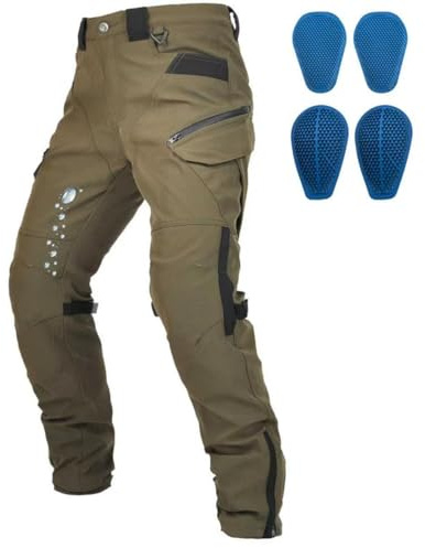 VOLERO® Pantaloni Moto Uomo PK-16 | Pantalone Moto Uomo Stretch | Tessuto Urbano 4 Stagioni