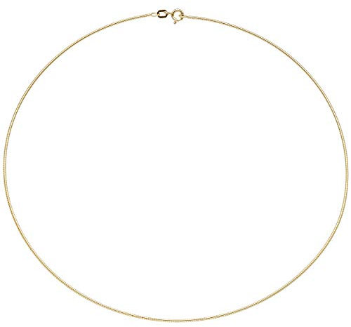 Jobo Damen-Halsreif aus 925 Silber vergoldet 1,1 mm 42 cm