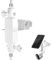 UIQELYS Verstellbare Dachrinnenhalterung für Ring/Blink/Arlo/eufycam, Kamera und Solarpanel mit Standard 1/4 Zoll Schraube Port, Outdoor-Halterung Zubehör Wandhalterung Ständer (weiß)