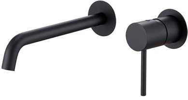 IMEX GLM039/NG MONZA Grifo Monomando Lavabo Empotrado Negro Mate