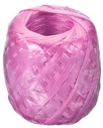 PATIKIL Corde en Polyester Nylon Plastique de 125M/410Ft, Rouleau de Cordes de Paquets de Ficelle de Ménage pour Le Jardinage, L'Emballage, L'Artisanat DIY, Rose