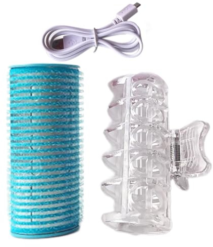 Heated Curlers Fringe Roller, USB Heated Rollers For Short Hair & Medium Length Hair, Self-Adhesive Hair Curler Hair Styling Accessories, Hair Curling Products For Women And Teen Girls