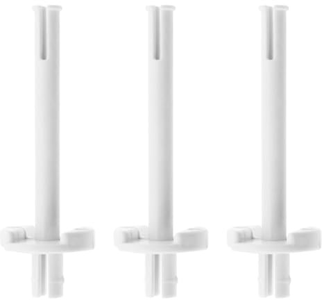 Yuiturt 3 Pièces Broches de Bobine pour Machine à Coudre, Compatible Toyota RS2000, Porte-Bobine Blanc en Plastique (6x2 cm) Accessoires Cadre de Navette, Pièces de Rechange pour Machines