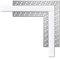 Alupona Kizar Eckverbinder LED U-Trockenbauprofil Aluminium eloxiert I 90° Eckwinkel Profilleiste für LED Streifen bis 20mm Breite I 19 cm x 19 cm I Trockenbauschiene + Acryl Abdeckung opal