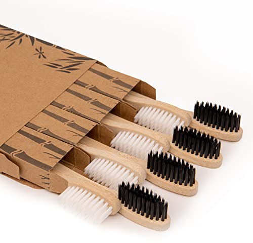 Virgin Forest Bamboo Toothbrush 8 Pack, Soft Bristles, Eco Friendly