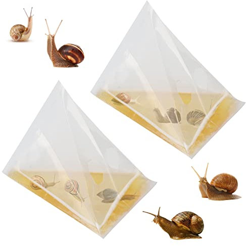EFUTURETIME 20 x Trappola per Lumache, Difesa per Lumache, Trappola per Birra, Lumaca Catcher Buste di PE Plastica per Giardino, Frutteto, Cortile