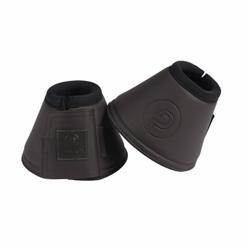 Eskadron Cloches de saut pour chevaux en cuir synthétique - Marron platine - 2024 - Taille : M