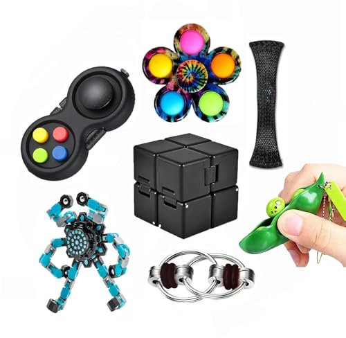 7 Pack Fidget Toys Adults Set,Sensory Toys,Cool Gadget,Easter Gifts