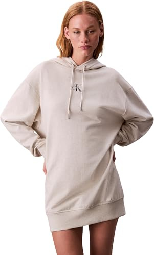 Calvin Klein dam Ls Monologo Premium Terry Hoodie Lv047d229g Klänningar