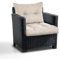 PFM HOME - Sitzauflagen Gartenmöbel mit Rückenkissen Set - Outdoor Polster für Gartenmöbel Auflagen Lounge-Kissen - 2-er-Set: Sitzkissen 50x50 cm mit Rückenkissen 50x40 cm