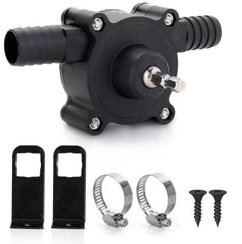 Portable Electric Drill Pump for Water and Liquid Transfer, Hand Drill Powered Water Pump Diesels Oil Hand Self-Priming Transfer Pumps Quick Pumping Speed for Home and Outdoor Applications