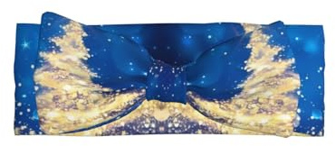 Diadema con lazo dorado para árbol de Navidad con purpurina, un accesorio para el pelo para recién nacidos y bebés, adecuado para bebés de 0 a 6 meses de edad