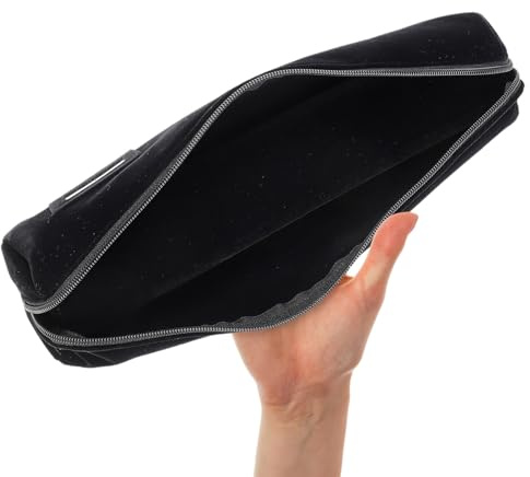 Ciieeo Porta Orologi Nero, Rotolo Porta Bracciali da Viaggio Compatto e Facile da Trasportare per Conservare Accessori Design Sobrio e Raffinato