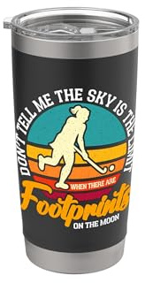 Don't Tell Me The Sky Is The Retro Goalkeeper Hockey sur gazon Gobelet isotherme en acier inoxydable double paroi