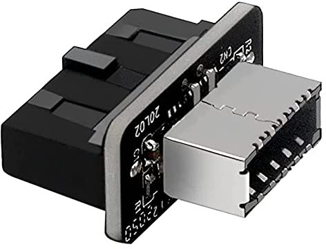 XTVTX USB Front Panel Adapter, Vertical USB 3.1 Front Panel Socket Key-A Type-E to USB 3.0 20Pin Header Adapter