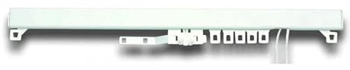 Rail 24x16, Montage tapissier, Lance 1 Rideau 180cm, Blanc