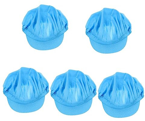 Abaodam 5st Koch Staubhut Chef-schädelmütze Hohe Kochmütze Küchenhut Bauschige Hüte Haarnetze Für Damen Kochmützen Für Damen La Hüte Für Frauen Kochzubehör Sushi Polyester Arbeit Haarkappe