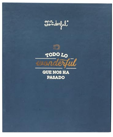 Mr. Wonderful - Álbum de fotos - Todo lo wonderful que nos ha pasado - Incluye 44 Páginas y 2 hojas de Pegatinas - Álbum con acabado premium