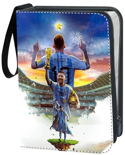 Samlaralbum för fotbollskort, fotbollsalbum med 55 sidor, för 440 kort, samlarkortspärm, Hercules Cup, designad med superstjärnor från fotbollen, lämpligt att samla med för barn från 3 år