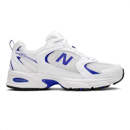 New Balance Homme 530, White Blue, 42 EU