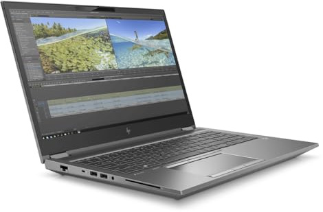 HP ZBook Fury 15 G7 15,6 tums full HD Intel Core i7 10850H 512 GB SSD-hårddisk 32 GB minne Windows 11 hem fingeravtryck Nvidia Quadro T1000 bärbar dator (renoverad)