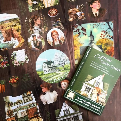 Vintage Scrapbooking-klistermärken & Journaling-tillbehör, vattentäta, estetiska deko-klistermärken av PET för scrapbooks, journaltillbehör och journaling-klistermärken（stickerbook A）