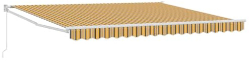 Coespram Tenda da sole con braccio articolato, 400 x 300 cm, tenda retrattile manuale, per giardino, terrazza e balcone, telaio stabile in alluminio e tessuto di poliestere, protezione solare